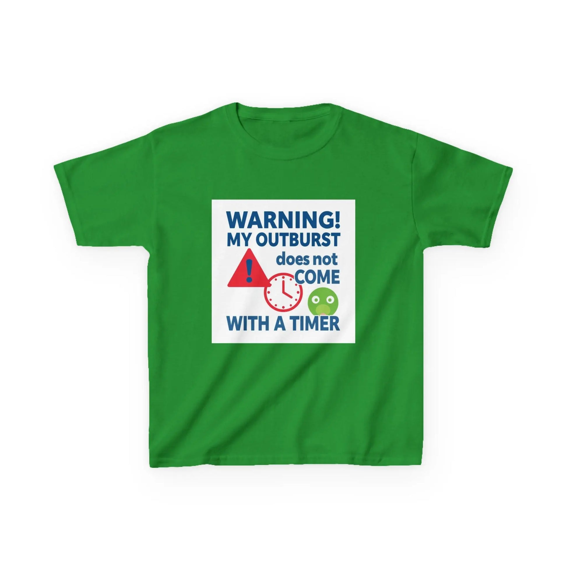 "Warning! My Outburst Does Not Come With A Timer" - Kids Autism Awareness T-Shirt Printify