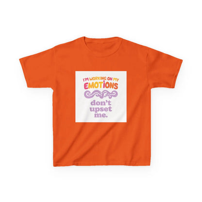 "I'm Working On My Emotions, Don't Upset Me" - Kids Autism Awareness T-Shirt Printify
