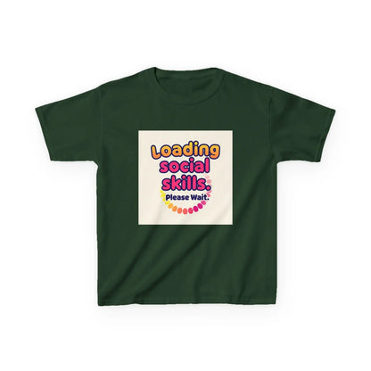 "Loading Social Skills... Please Wait" - Kids Autism Awareness T-Shirt Printify