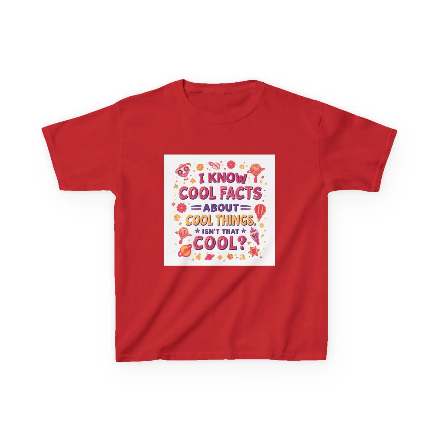 "I Know Cool Facts About Cool Things" - Kids Autism Awareness T-Shirt Printify