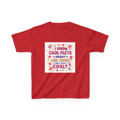 "I Know Cool Facts About Cool Things" - Kids Autism Awareness T-Shirt Printify