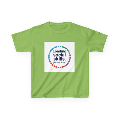 "Loading Social Skills. Please Wait." - Kids Autism Awareness T-Shirt Printify