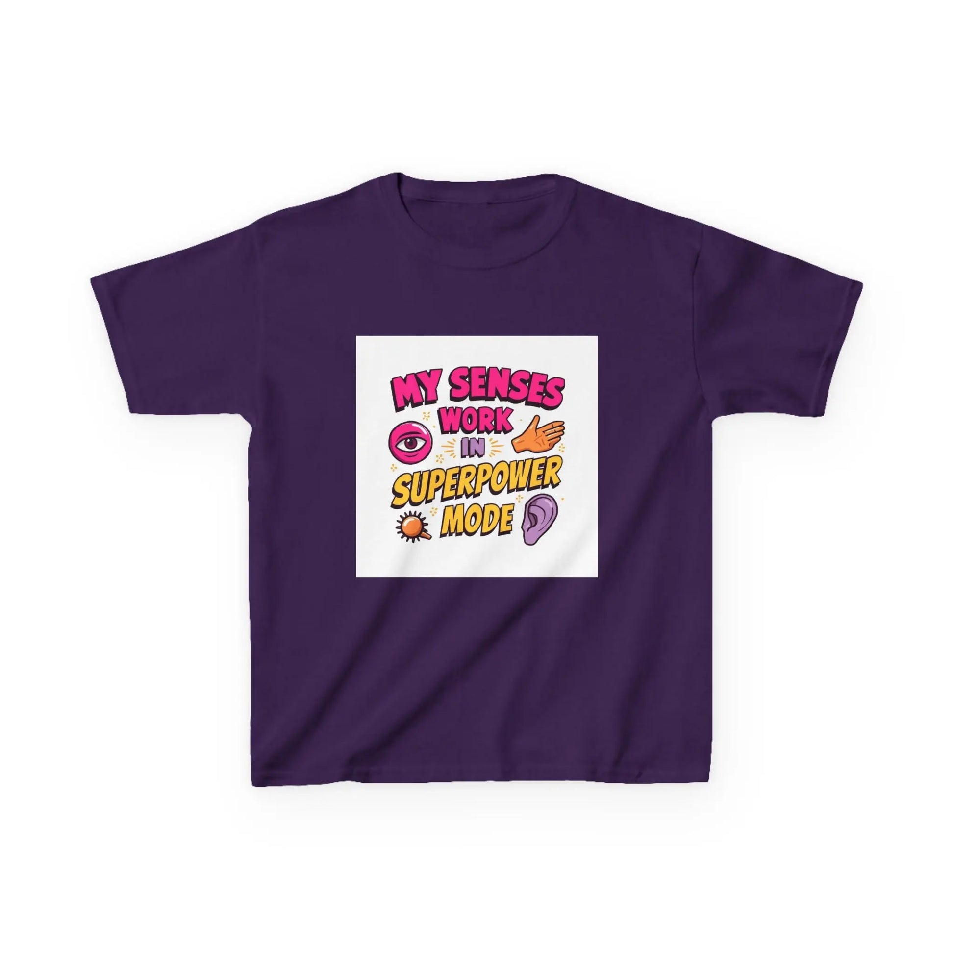 "My Senses Work in Superpower Mode" - Kids Autism Awareness T-Shirt Printify