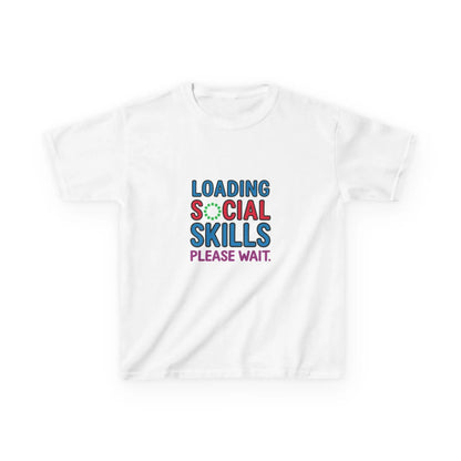 "Loading Social Skills, Please Wait" - Kids Autism Awareness T-Shirt Printify