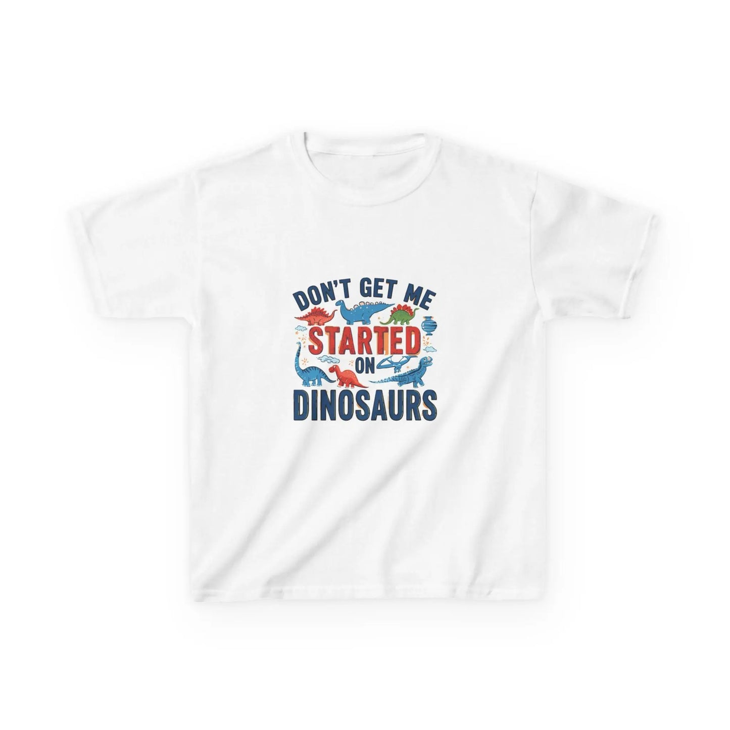 "Don't Get Me Started on Dinosaurs" - Kids Autism Awareness T-Shirt Printify