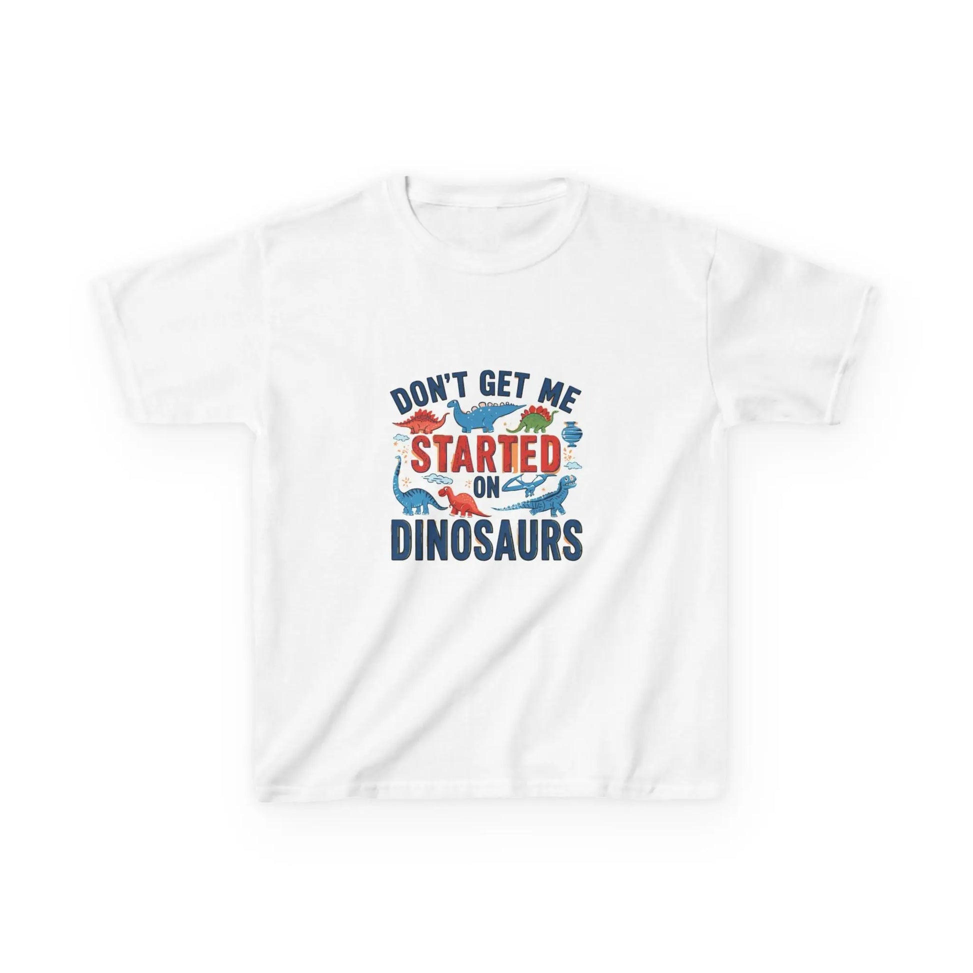 "Don't Get Me Started on Dinosaurs" - Kids Autism Awareness T-Shirt Printify