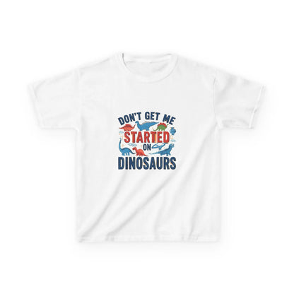 "Don't Get Me Started on Dinosaurs" - Kids Autism Awareness T-Shirt Printify