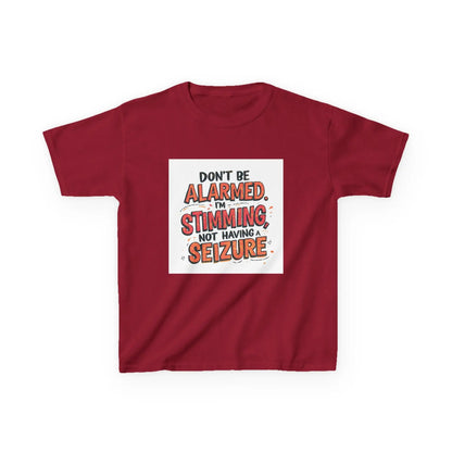 “Don’t Be Alarmed. I’m Stimming, Not Having a Seizure.” - Kids Autism Awareness T-Shirt Printify