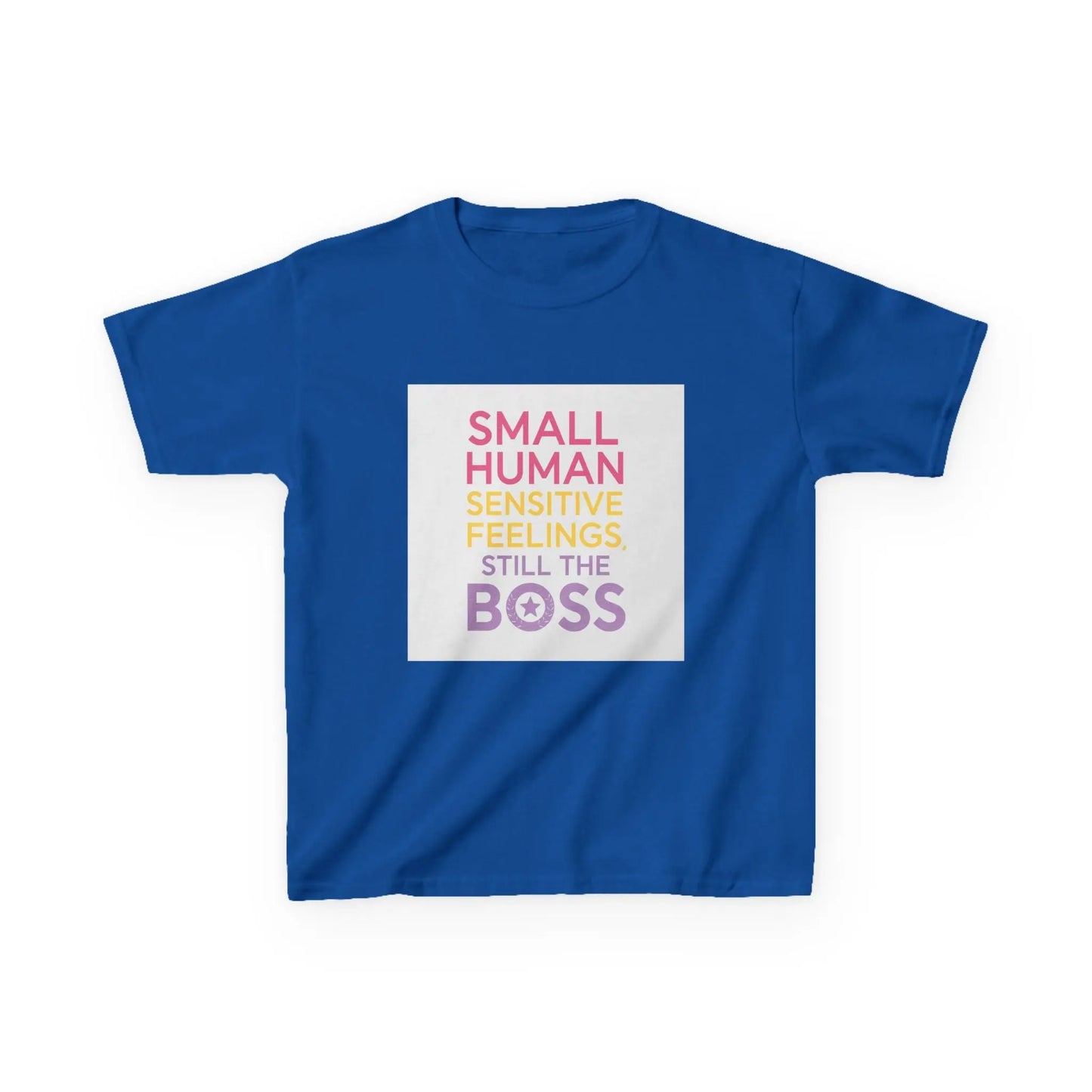 "Small Human Sensitive Feelings Still the Boss" - Kids Autism Awareness T-Shirt Printify