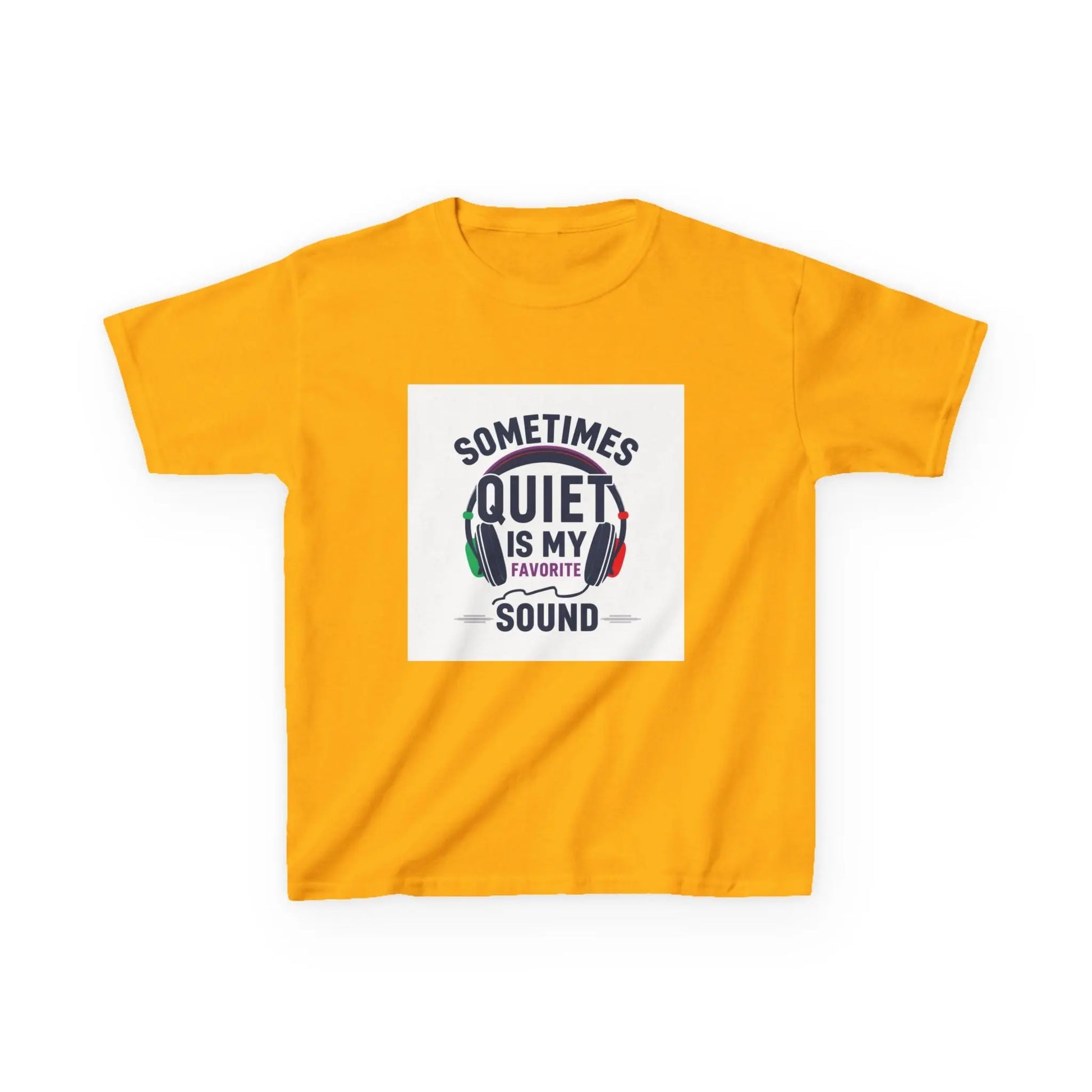 "Sometimes Quiet Is My Favorite Sound" - Kids Autism Awareness T-Shirt Printify