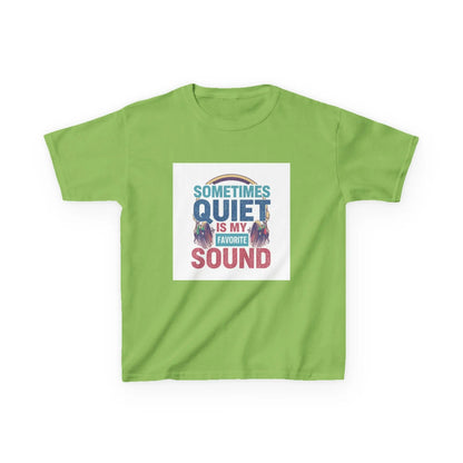 "Sometimes Quiet Is My Favorite Sound" - Kids Autism Awareness T-Shirt Printify