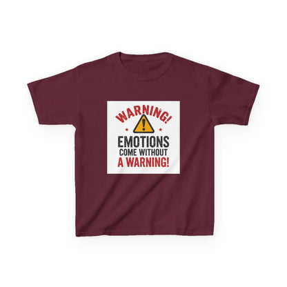 "Warning! Emotions Come Without a Warning" - Kids Autism Awareness T-Shirt Printify