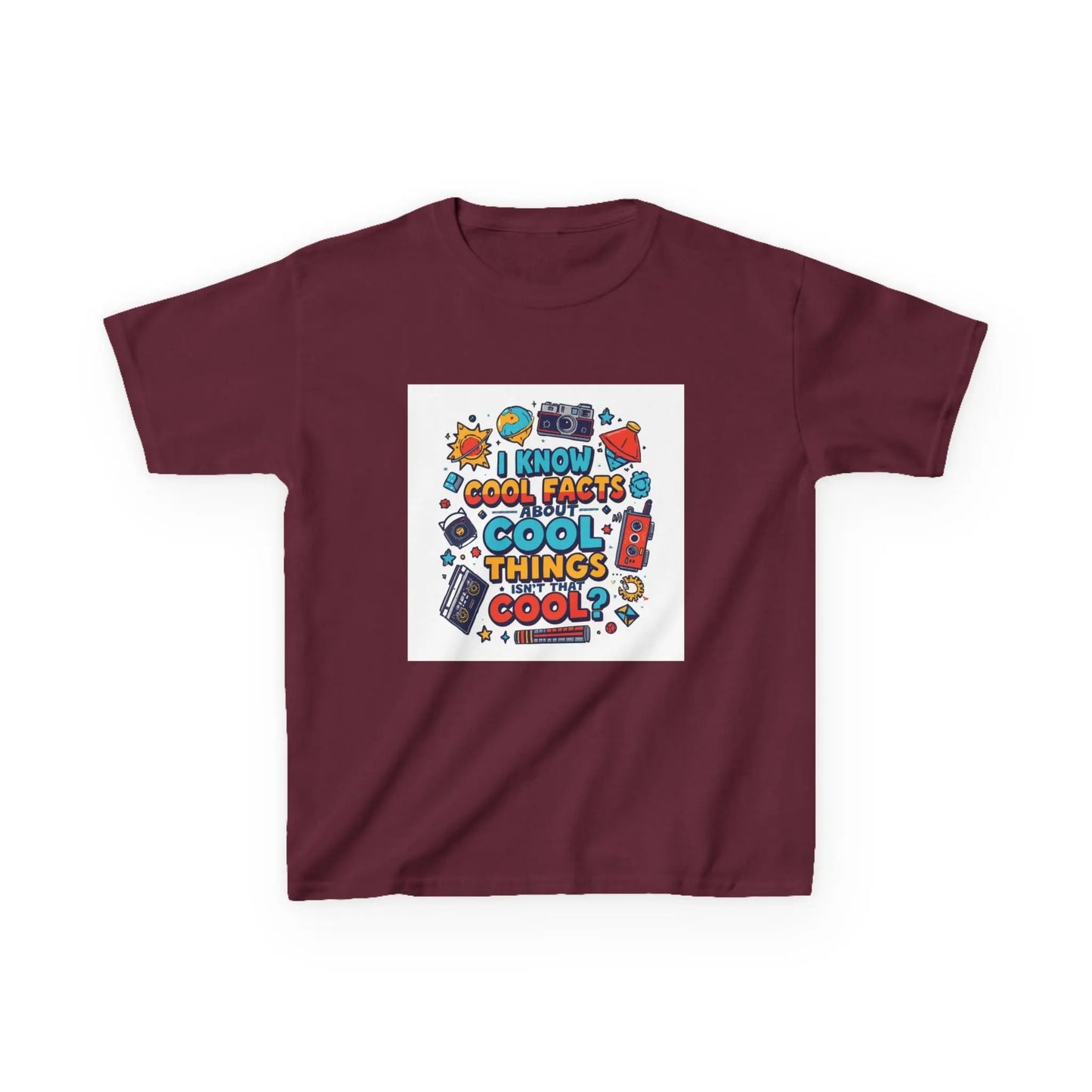 “I Know Cool Facts & Cool Things” - Kids Autism Awareness T-Shirt Printify