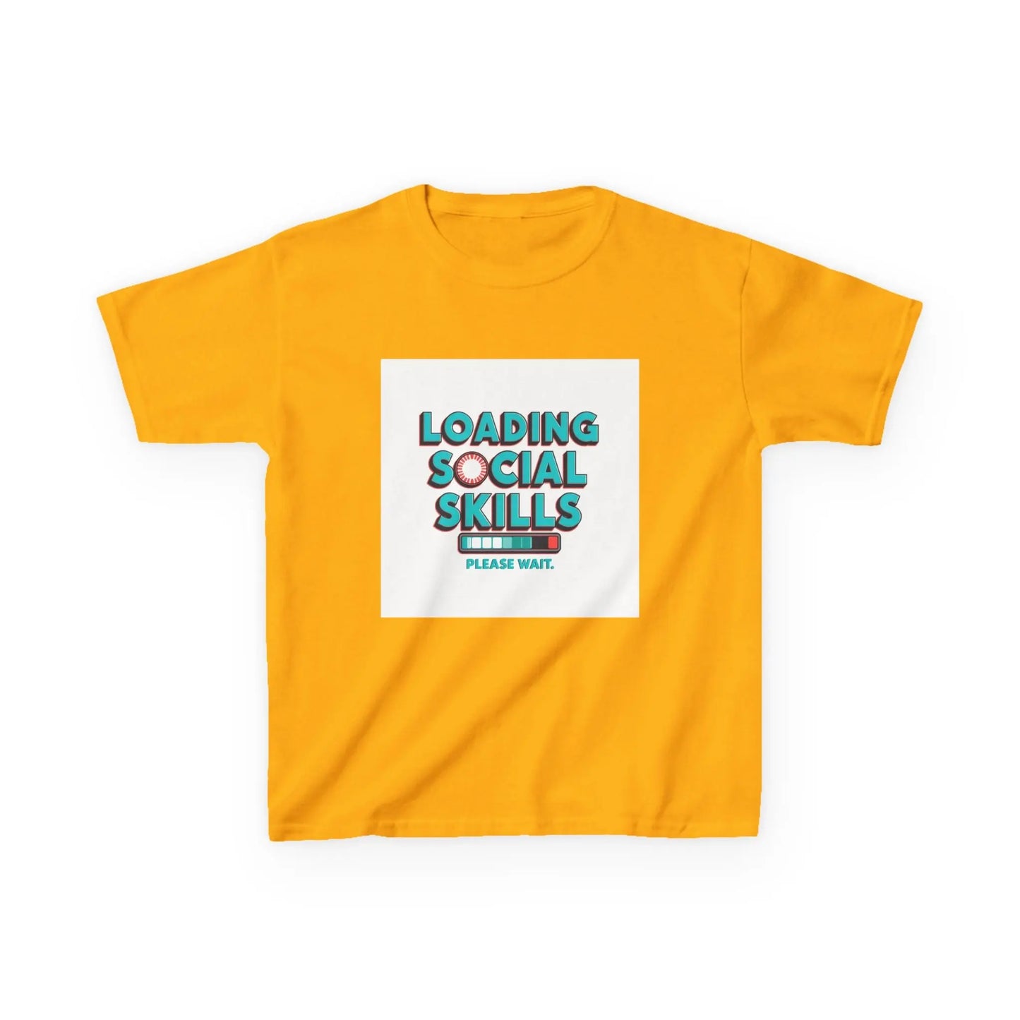 "Loading Social Skills, Please Wait" - Kids Autism Awareness T-Shirt Printify