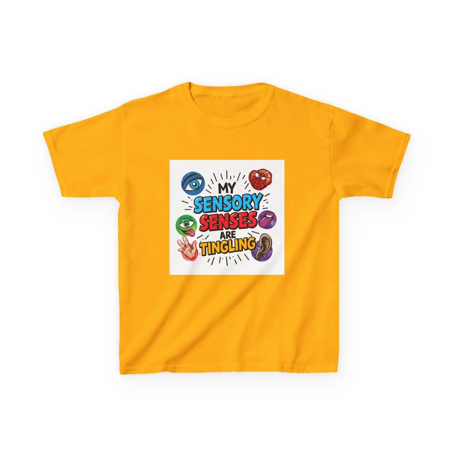 “My Sensory Senses Are Tingling” - Kids Autism Awareness T-Shirt Printify