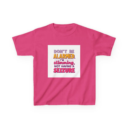 "Don't Be Alarmed I'm Stimulating Not Having a Seizure" - Kids Autism Awareness T-Shirt Printify
