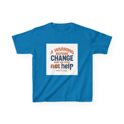 “A Warning Before Change May Or May Not Help” - Kids Autism Awareness T-Shirt Printify