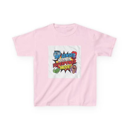 "My Senses Work In Superpower Mode" - Kids Autism Awareness T-Shirt Printify