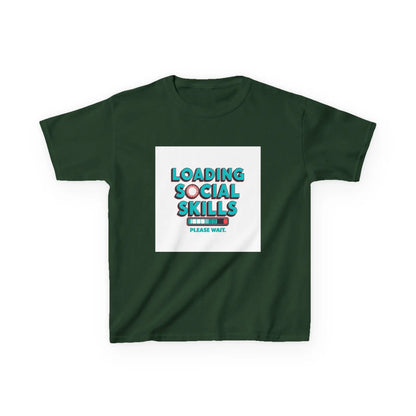 "Loading Social Skills, Please Wait" - Kids Autism Awareness T-Shirt Printify