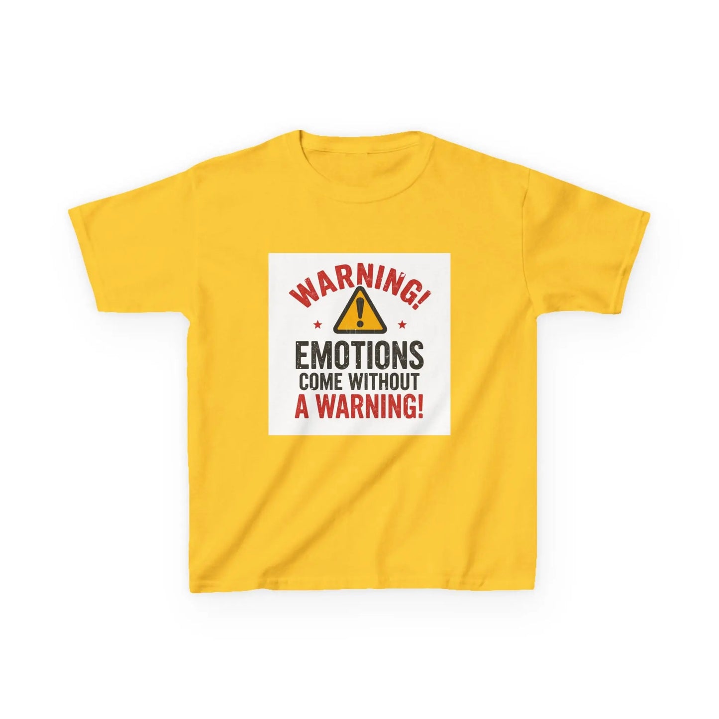 "Warning! Emotions Come Without a Warning" - Kids Autism Awareness T-Shirt Printify