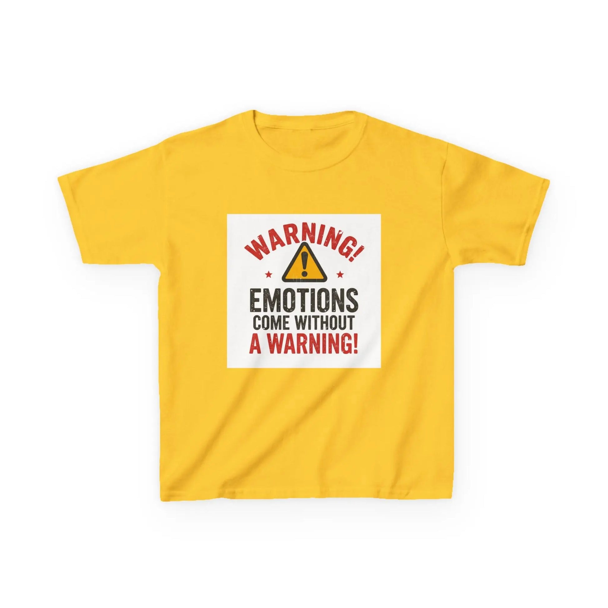 "Warning! Emotions Come Without a Warning" - Kids Autism Awareness T-Shirt Printify