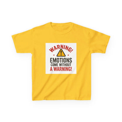 "Warning! Emotions Come Without a Warning" - Kids Autism Awareness T-Shirt Printify