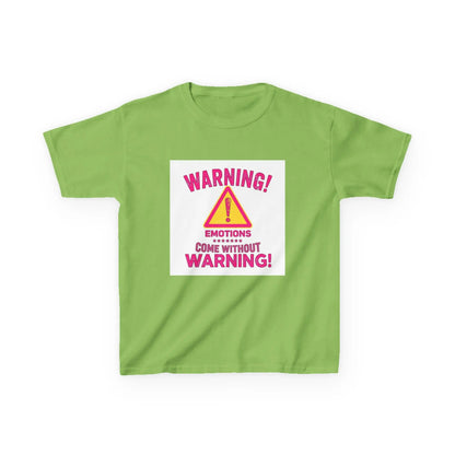 "Warning! Emotions Come Without Warning" - Kids Autism Awareness T-Shirt Printify