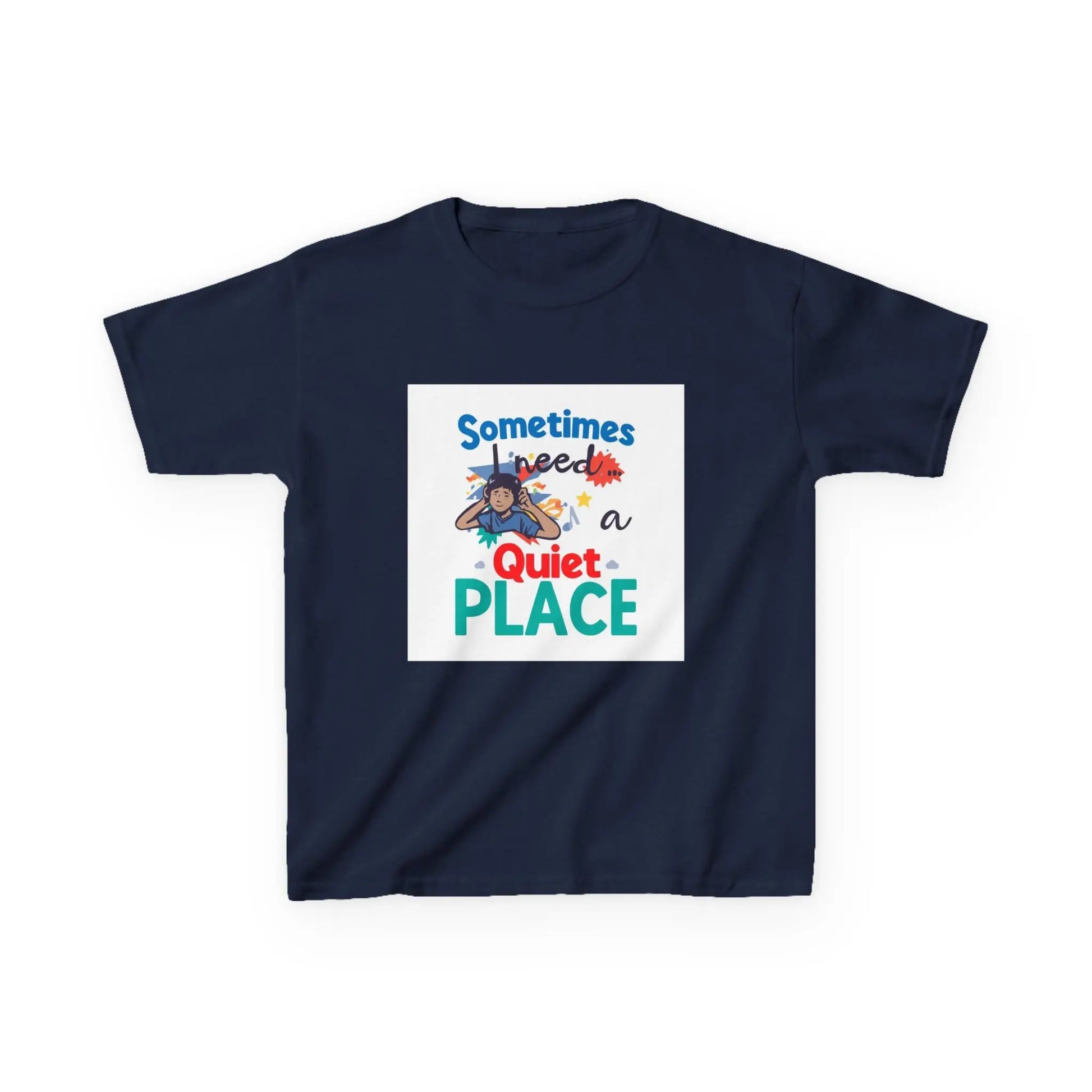 "Sometimes I Need a Quiet Place" Cute Nap-Time Tee - Kids Autism Awareness T-Shirt Printify