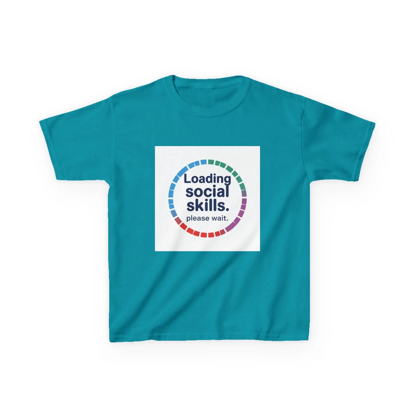 "Loading Social Skills. Please Wait." - Kids Autism Awareness T-Shirt Printify