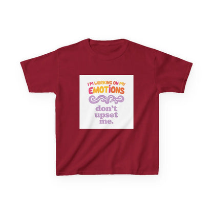 "I'm Working On My Emotions, Don't Upset Me" - Kids Autism Awareness T-Shirt Printify