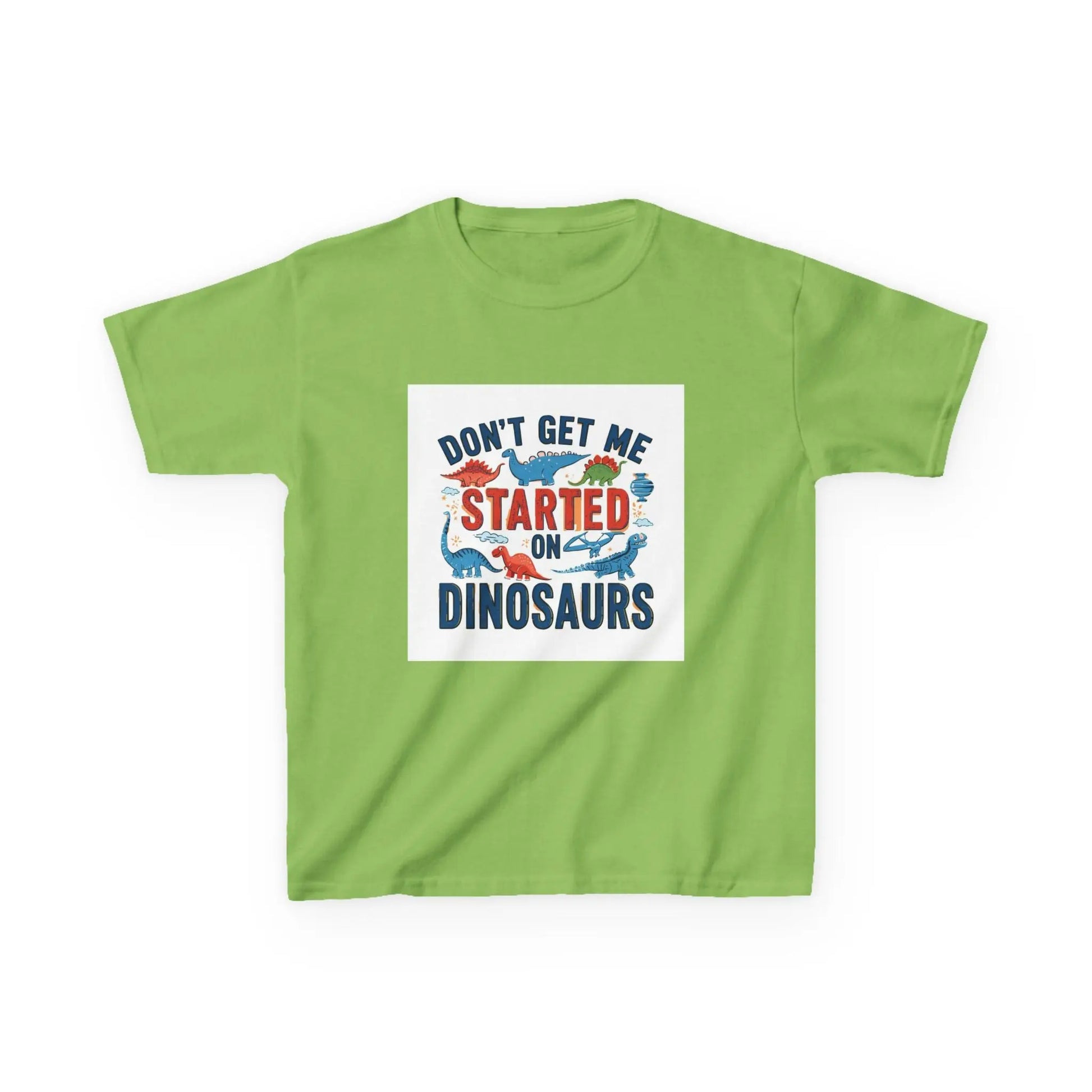 "Don't Get Me Started on Dinosaurs" - Kids Autism Awareness T-Shirt Printify