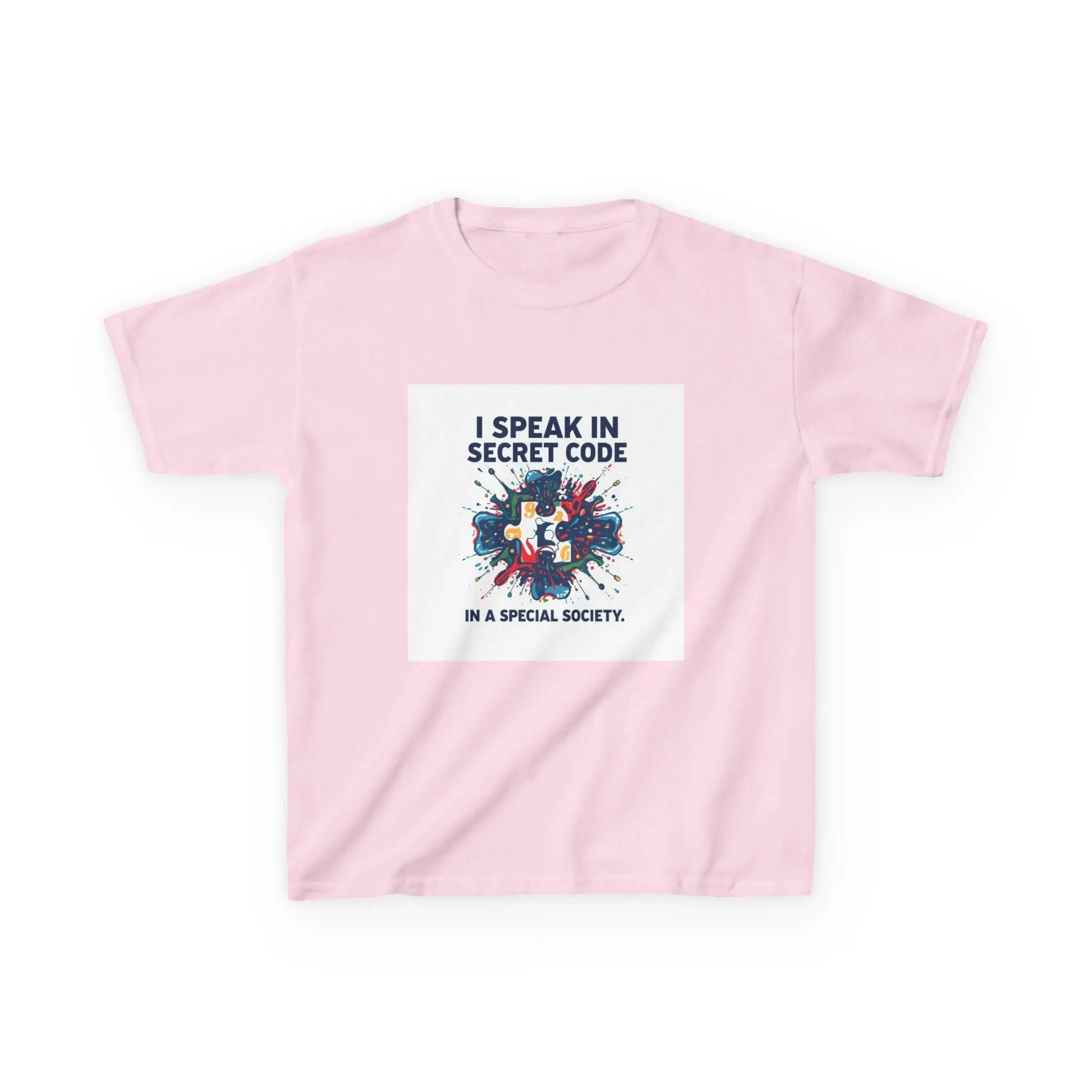 "I Speak in Secret Code" - Kids Autism Awareness T-Shirt Printify