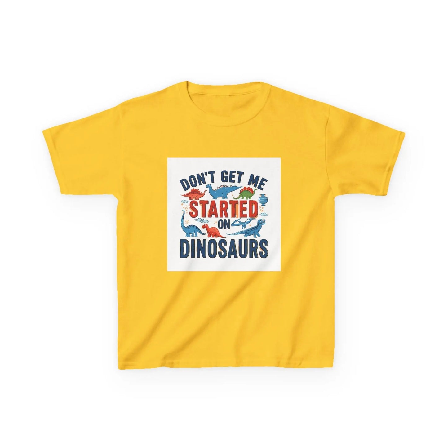 "Don't Get Me Started on Dinosaurs" - Kids Autism Awareness T-Shirt Printify