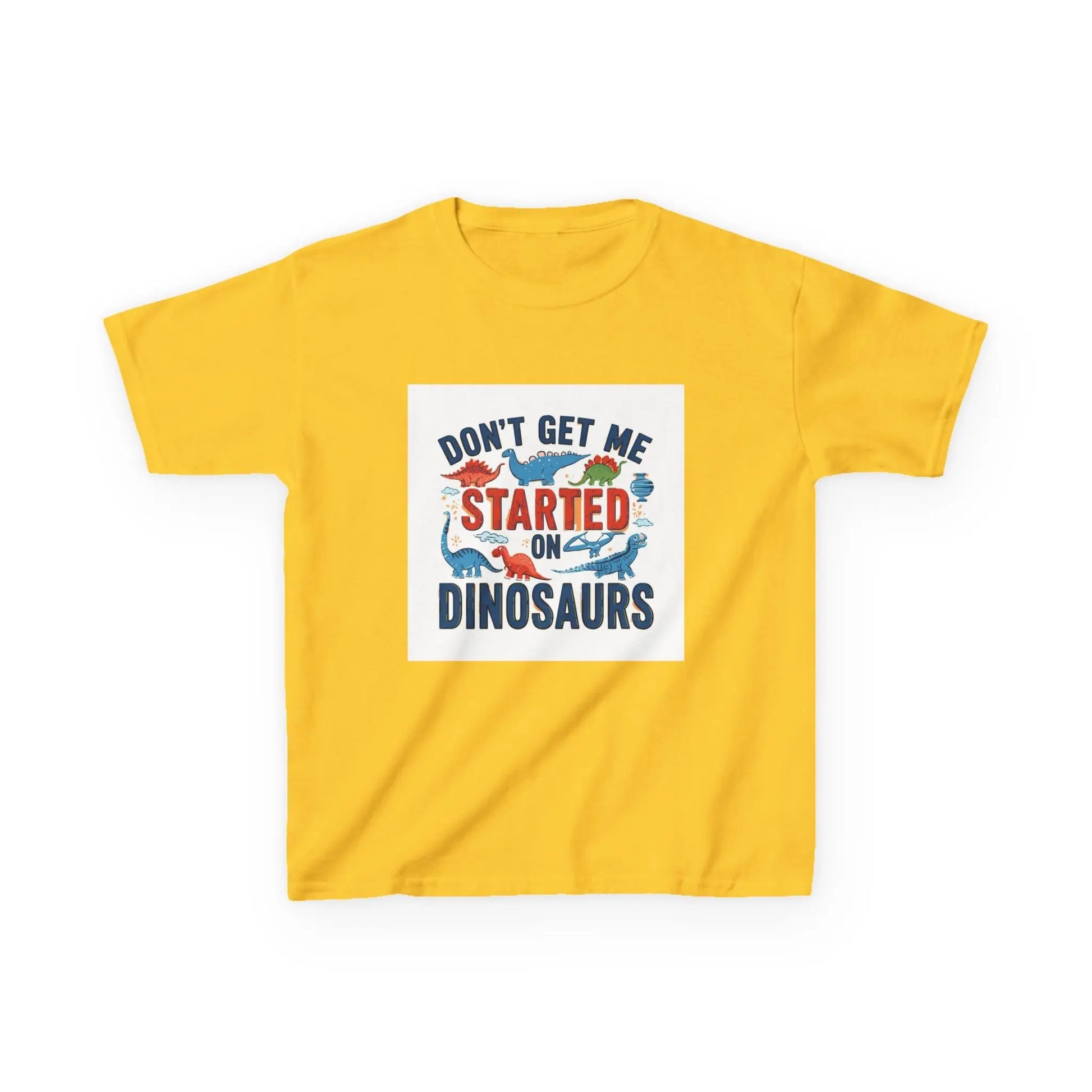 "Don't Get Me Started on Dinosaurs" - Kids Autism Awareness T-Shirt Printify