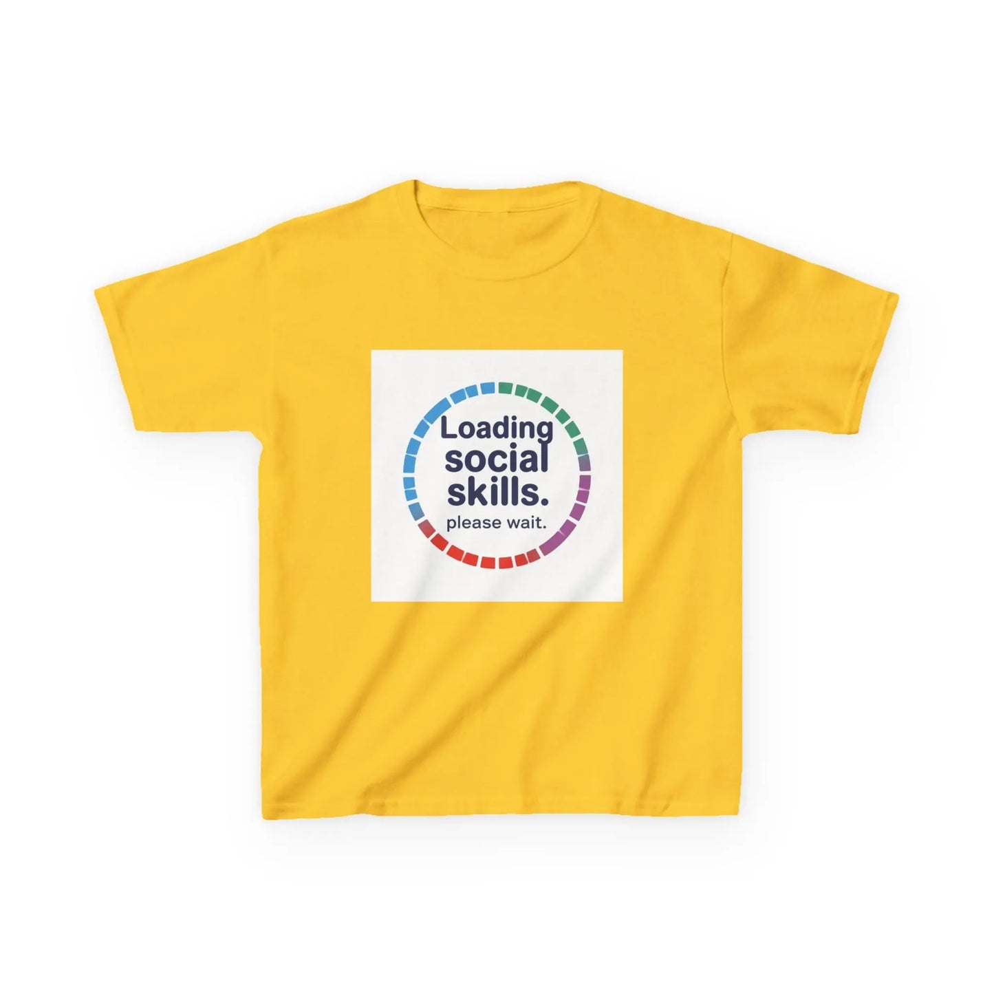 "Loading Social Skills. Please Wait." - Kids Autism Awareness T-Shirt Printify