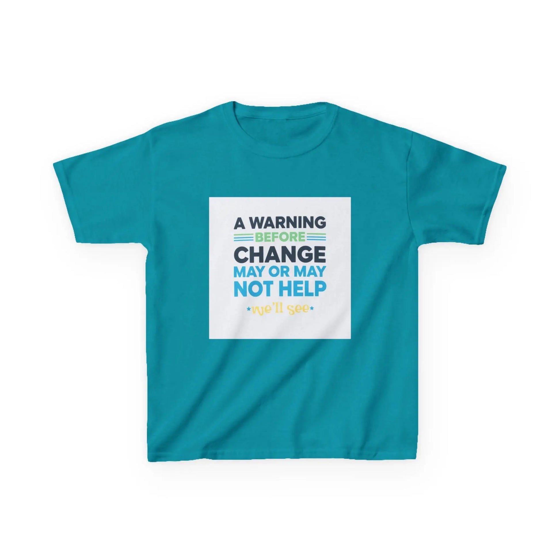"A Warning Before Change May Or May Not Help" - Kids Autism Awareness T-Shirt Printify