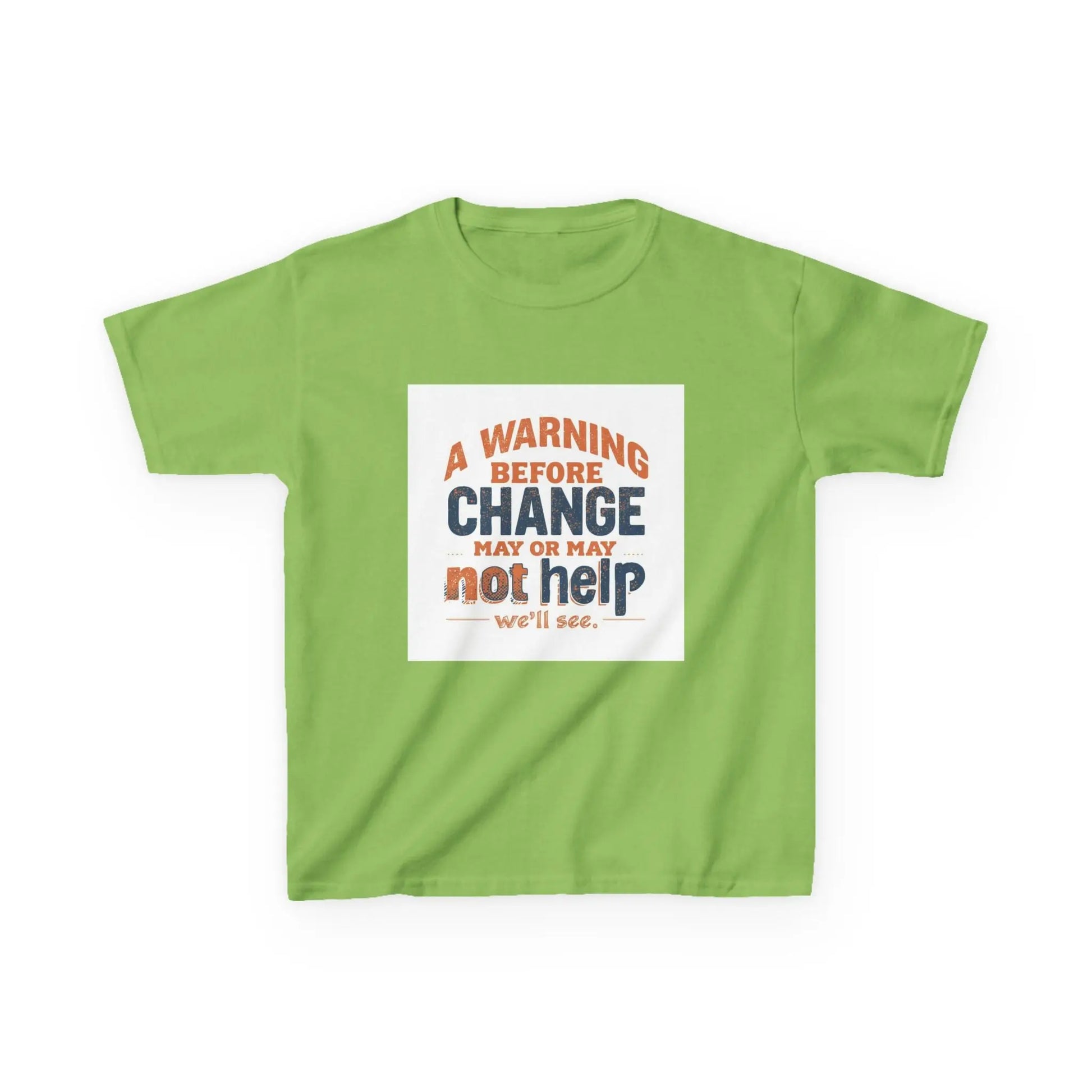 “A Warning Before Change May Or May Not Help” - Kids Autism Awareness T-Shirt Printify