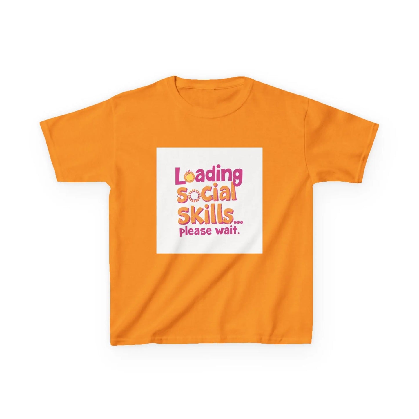 "Loading Social Skills... Please Wait" - Kids Autism Awareness T-Shirt Printify