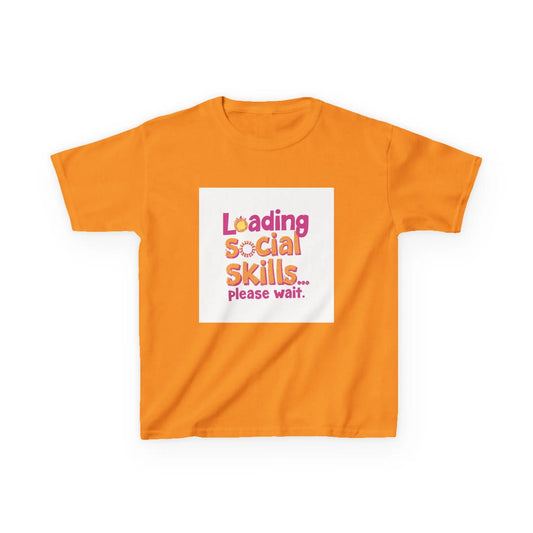 "Loading Social Skills... Please Wait" - Kids Autism Awareness T-Shirt Printify