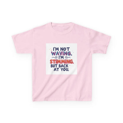 “I’m Not Waving, I’m Stimming” - Kids Autism Awareness T-Shirt Printify