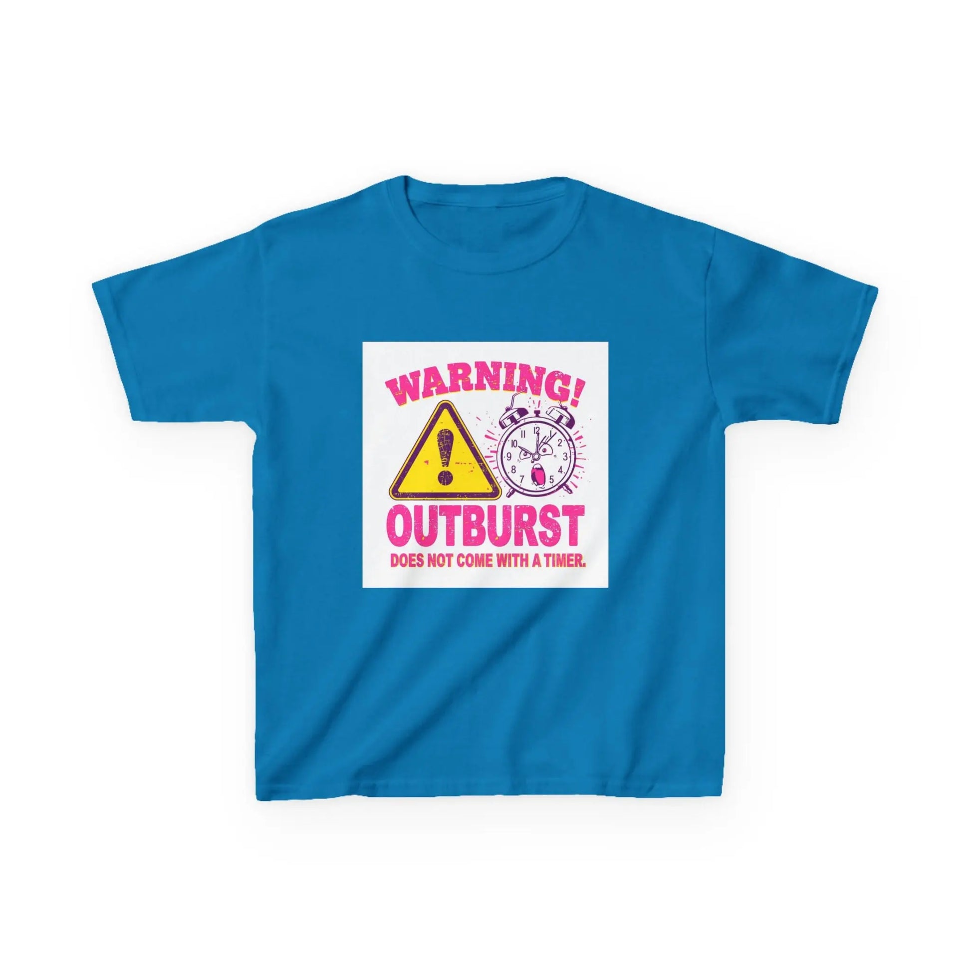 "Warning! Outburst Does Not Come With a Timer" - Kids Autism Awareness T-Shirt Printify