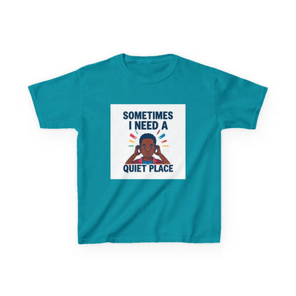"Sometimes I Need a Quiet Place" - Kids Autism Awareness T-Shirt Printify
