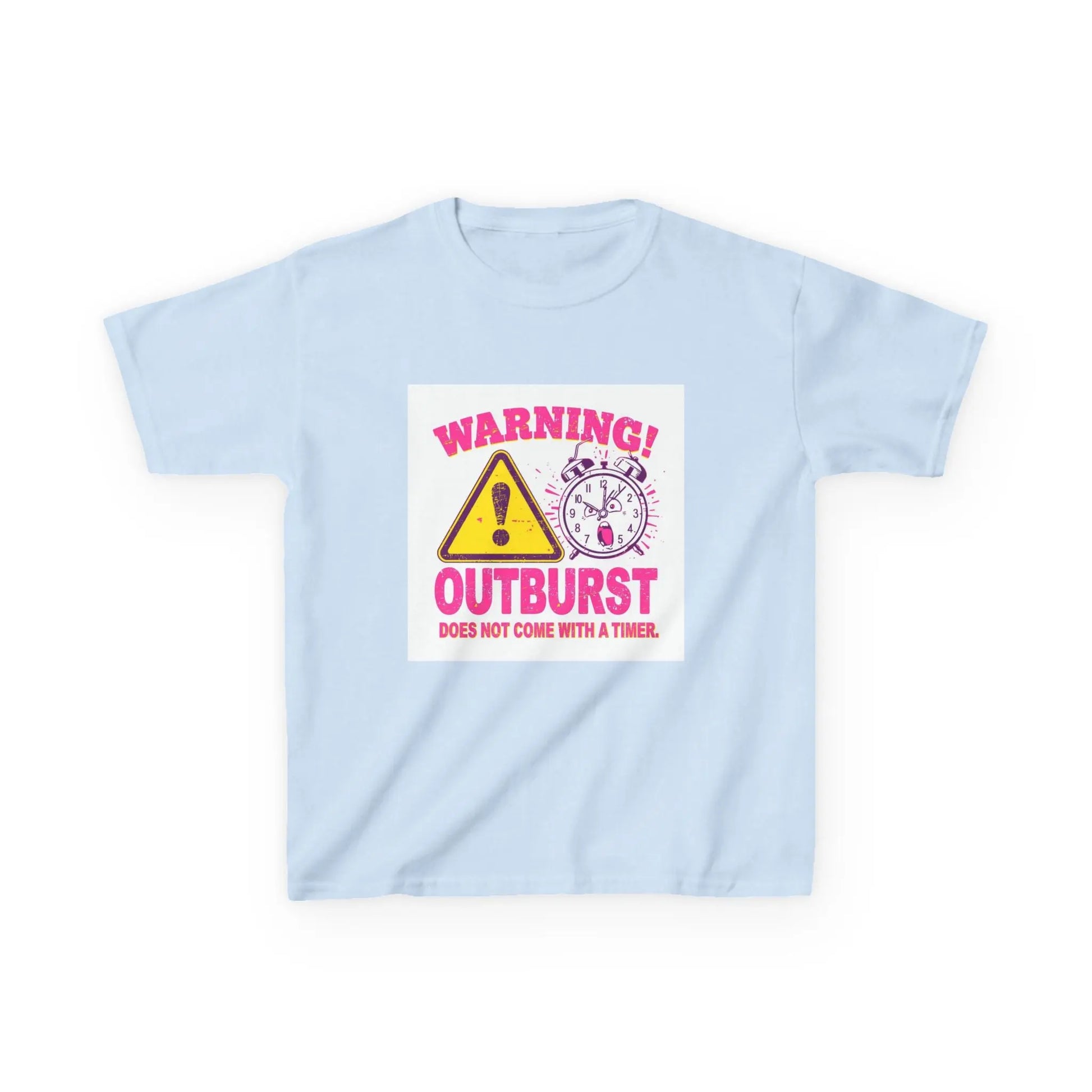 "Warning! Outburst Does Not Come With a Timer" - Kids Autism Awareness T-Shirt Printify