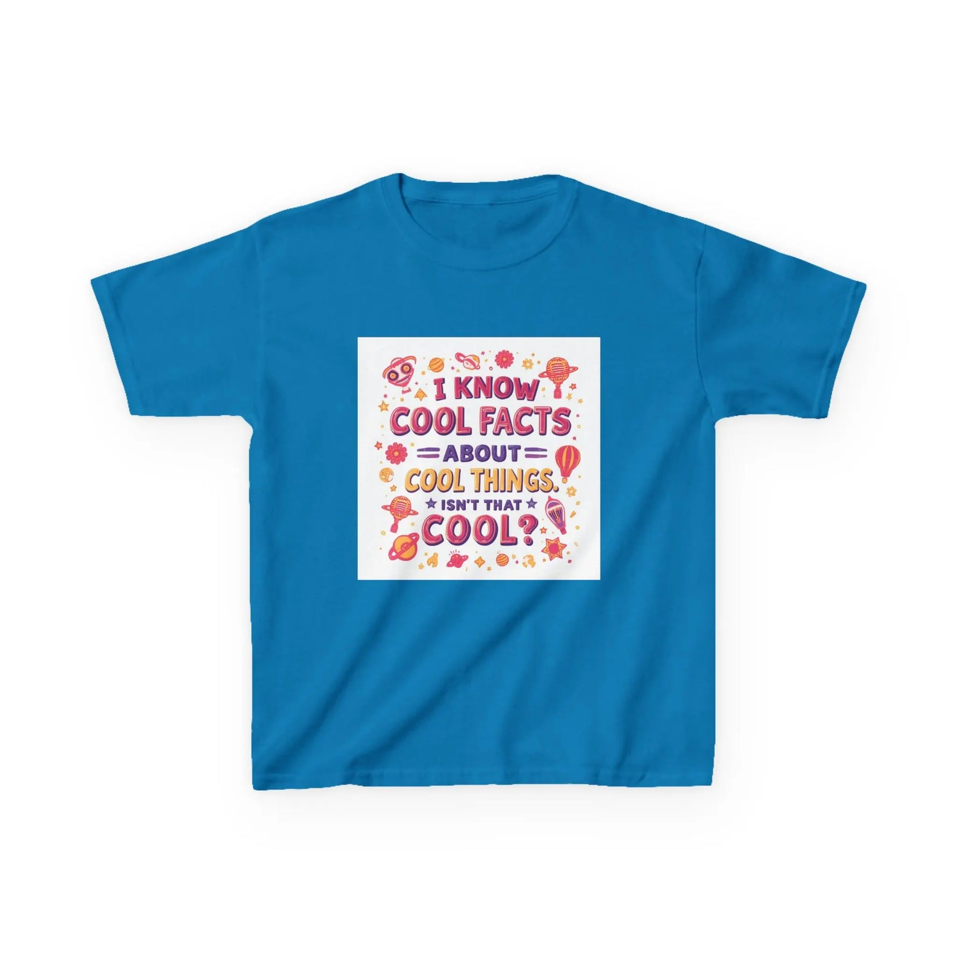 "I Know Cool Facts About Cool Things" - Kids Autism Awareness T-Shirt Printify