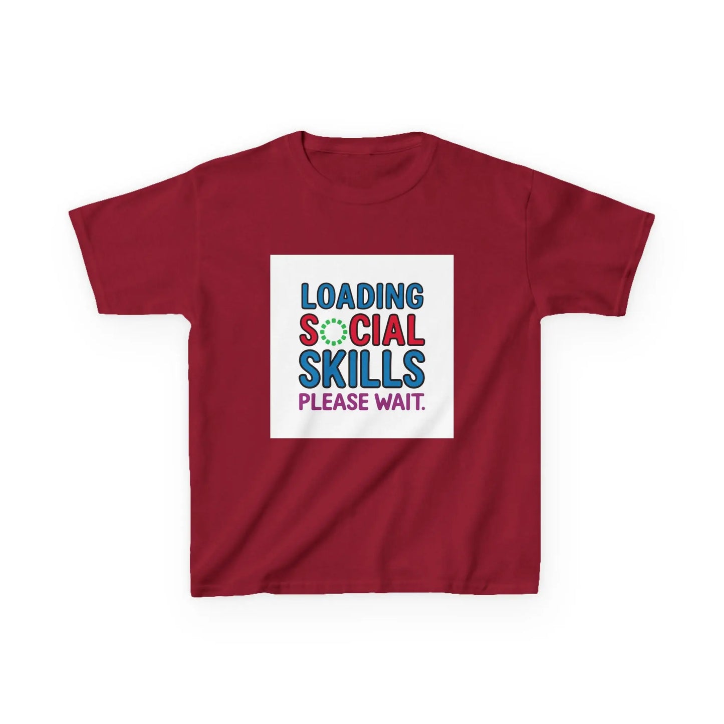"Loading Social Skills, Please Wait" - Kids Autism Awareness T-Shirt Printify