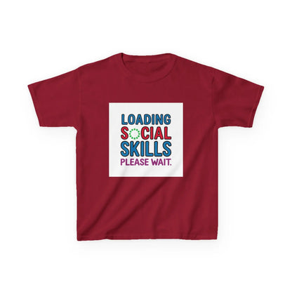 "Loading Social Skills, Please Wait" - Kids Autism Awareness T-Shirt Printify