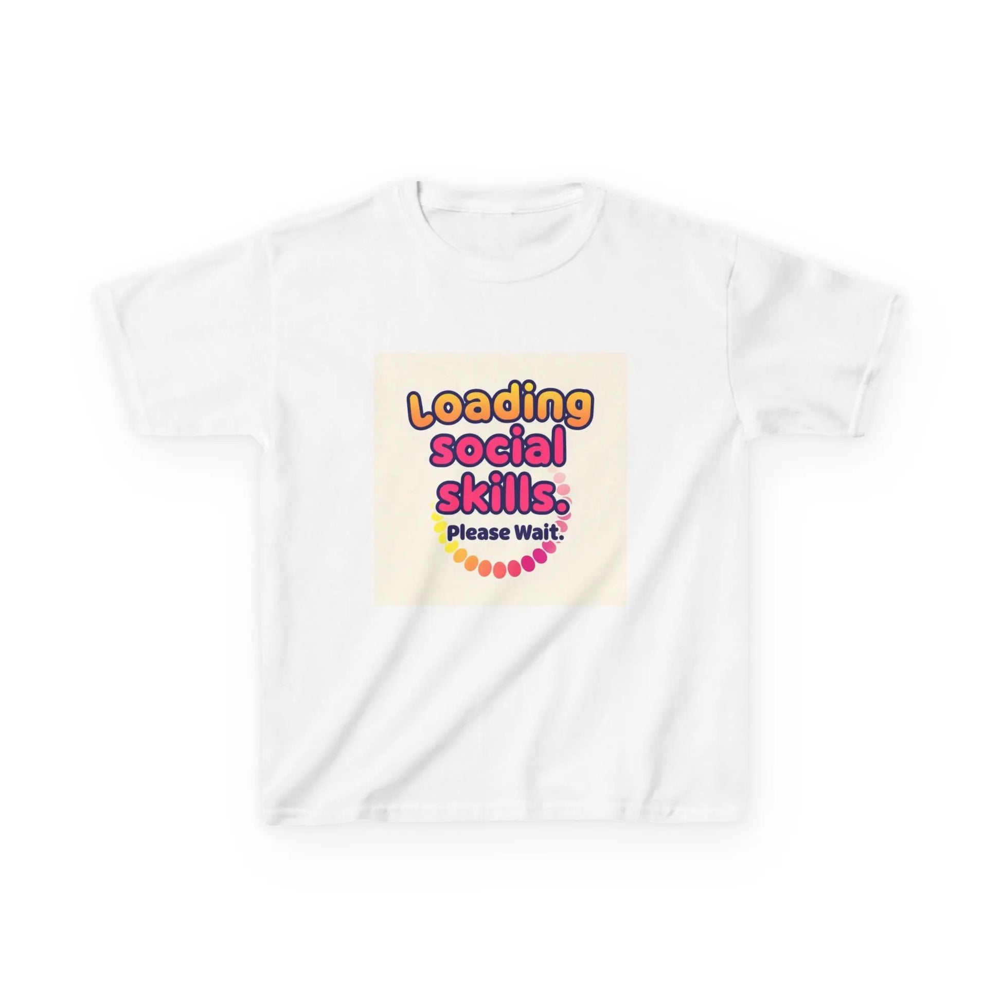 "Loading Social Skills... Please Wait" - Kids Autism Awareness T-Shirt Printify