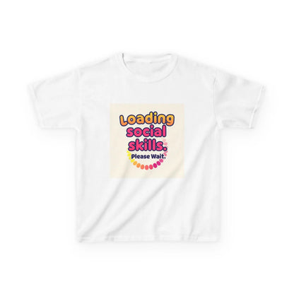 "Loading Social Skills... Please Wait" - Kids Autism Awareness T-Shirt Printify