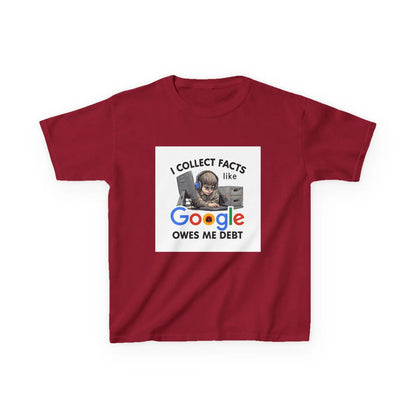 “I Collect Facts Like Google Owes Me Debt” - Kids Autism Awareness T-Shirt Printify