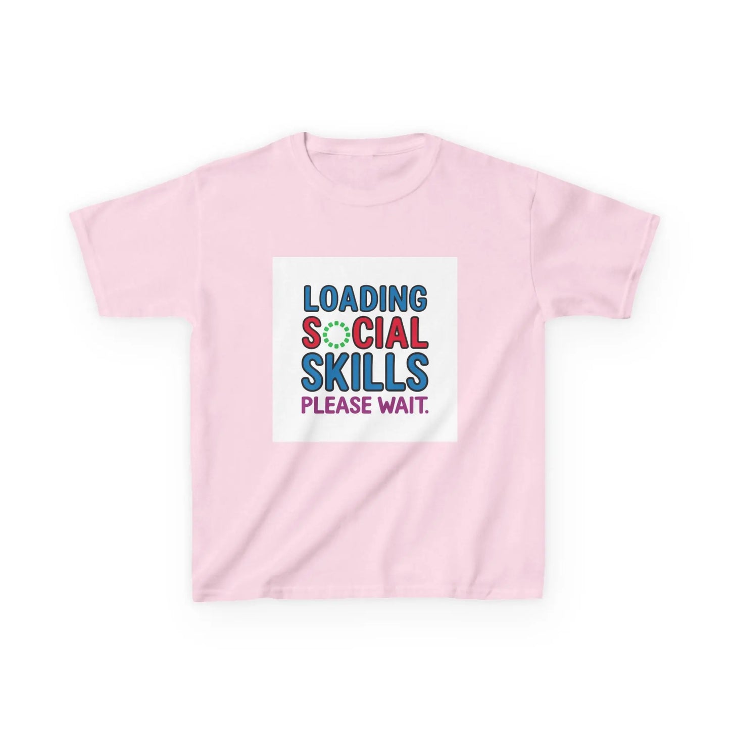 "Loading Social Skills, Please Wait" - Kids Autism Awareness T-Shirt Printify